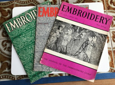 3 Embroidery"The Journal of the Embroiderers' Guild Winter 1958/1959 Spring 1959