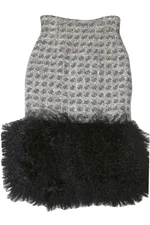 Mongolian Skirt DOUGLAS HANNANT Gray Fur Tweed  Pencil Size 4