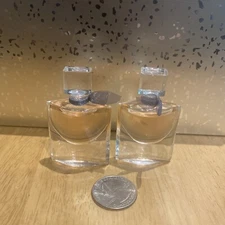 2 LANCOME LA VIE EST BELLE Eau De Parfum 0.13 oz./ 4 ml Splash MINI Travel Size