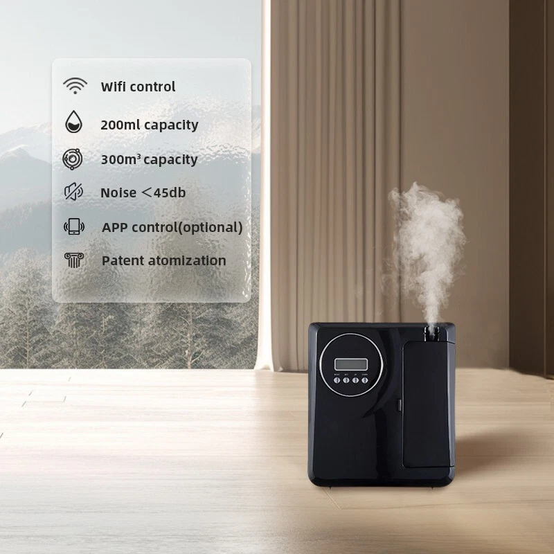 WIFI Smart Aromatherapy Diffuser Black HVAC Scent Machine 200ml Plug-in Use Home - Image 4 of 4
