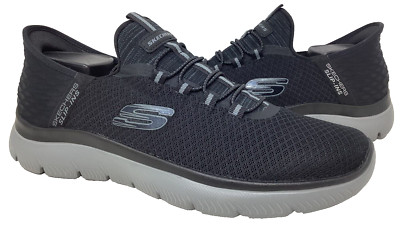 Skechers Men's Slip-ins Summits High Range Black/Gray Sneakers Size:10 167N
