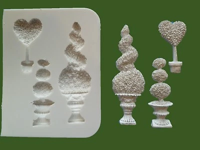 Topiaria Árbol Juego Silicona Moldes para Tarta Decoración Etc. - Imagen 1 de 2