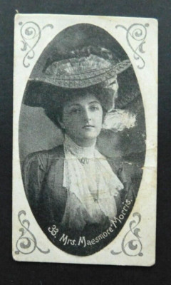 Wills 1900 Vice Rega Cigarette Card Stage & Music Hall Celebrities #33 M Morris