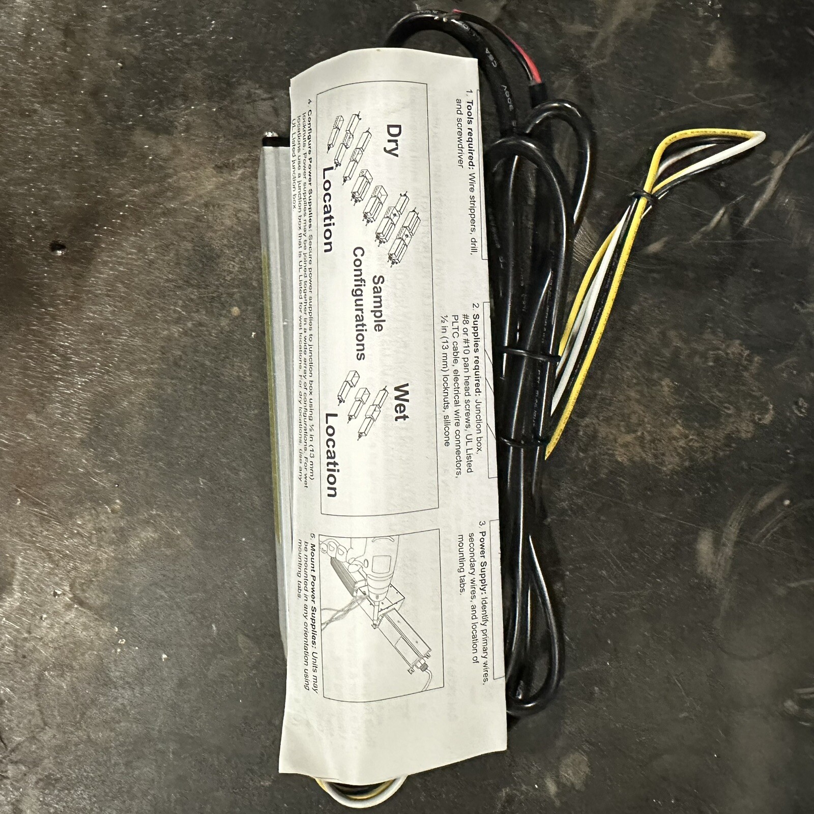 12 Volt Power Supply New In Box Sloan 701507-MODW LED Driver 60w 12VDC