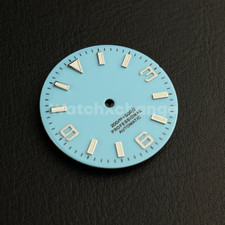 29mm Light Blue Watch Dial for SEIKO NH35 NH36 Watch Movement Parts