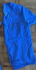 FIGS Women Scrub Set -2XL Catarina One Pocket Top Kade Cargo Pant Ceil Blue