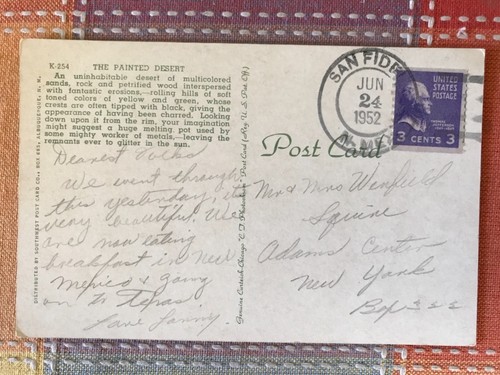 3 postales pintadas del desierto, Arizona - Imagen 7 de 7