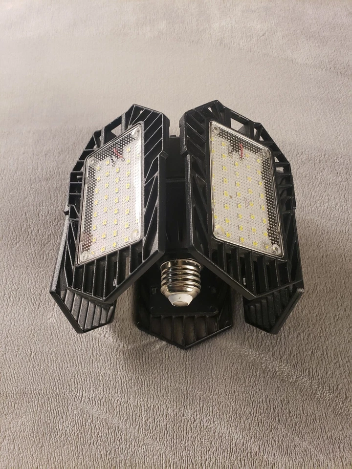 Foldable E26/E27 LED Garage Lights 150W Garage Ceiling Shop Light Bulb - Image 3 of 4