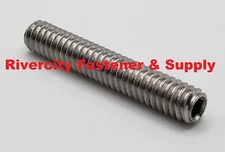 1/4-20x2 Socket Set Screw Cup Point Stainless Grub Screws 1/4x20 x 2"