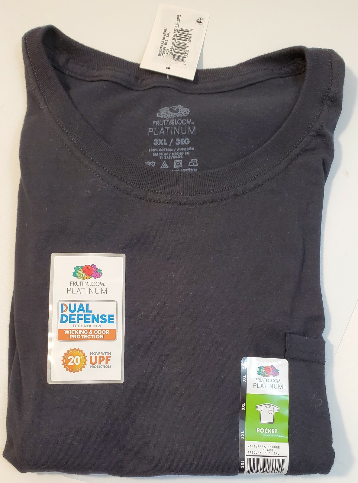 fruit of the loom platinum pocket t shirt men's