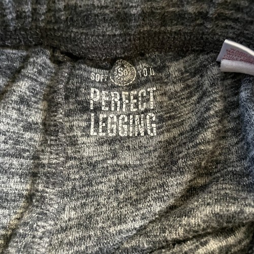 Girl’s SO Perfect Leggings Dark Heather Gray 7/8 Pants - Picture 4 of 5