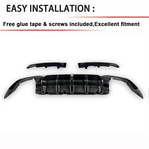Spoiler labbro diffusore paraurti posteriore per BMW G20 G28 M-Sport 2019-2022 - Foto 7 di 12
