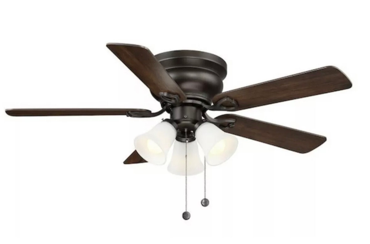 Clarkston II 44 in. LED Indoor Brushed Nickel Ceiling Fan