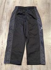 Air Jordan Therma-Fit Boys Track Pants Black  Gray Size XS 4 3-4 years 