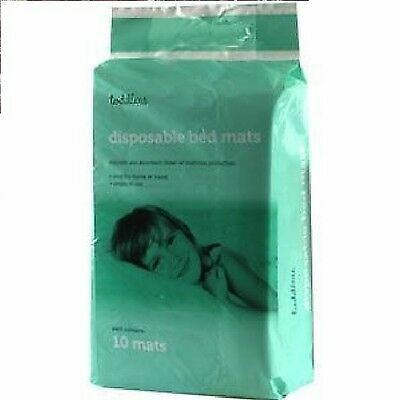 Disposable Bed Mats X 10 Toddler Baby Mattress Protector Cot Potty