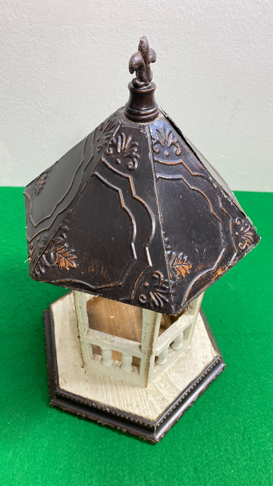 Vintage Miniature Gazebo, Garden Gazebo, Miniature Farmhouse Garden