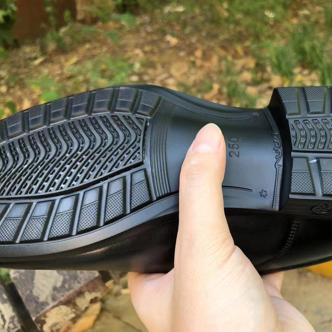 SAOLA Scarpe da lavoro stringate uomo vera pelle comode nere punta tonda Oxford scarpe