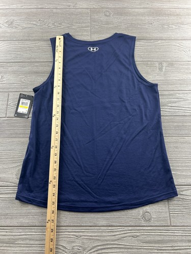 Under Armour University Of Montana Women’s Medium Sleeveless Tee NWT Blue - Picture 3 of 10