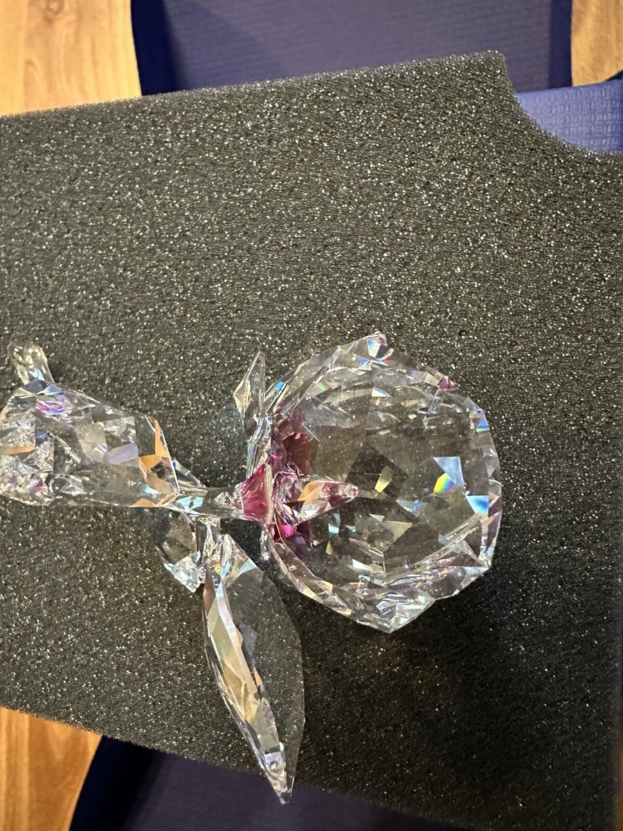 Swarovski Crystal Blossoming Rose Figurine Decoration Swarovski Crystal Blossoming Rose Figurine Decoration