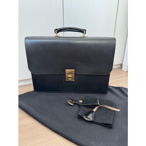 Swaine Adeney London Business Bag Black Leather | eBay Swaine Adeney London Business Bag Black Leather | eBay