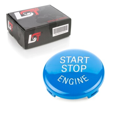 Start Stop Engine Knopf Abdeckung blau für BMW E60 E61 E89 E90 E91 E92 E93