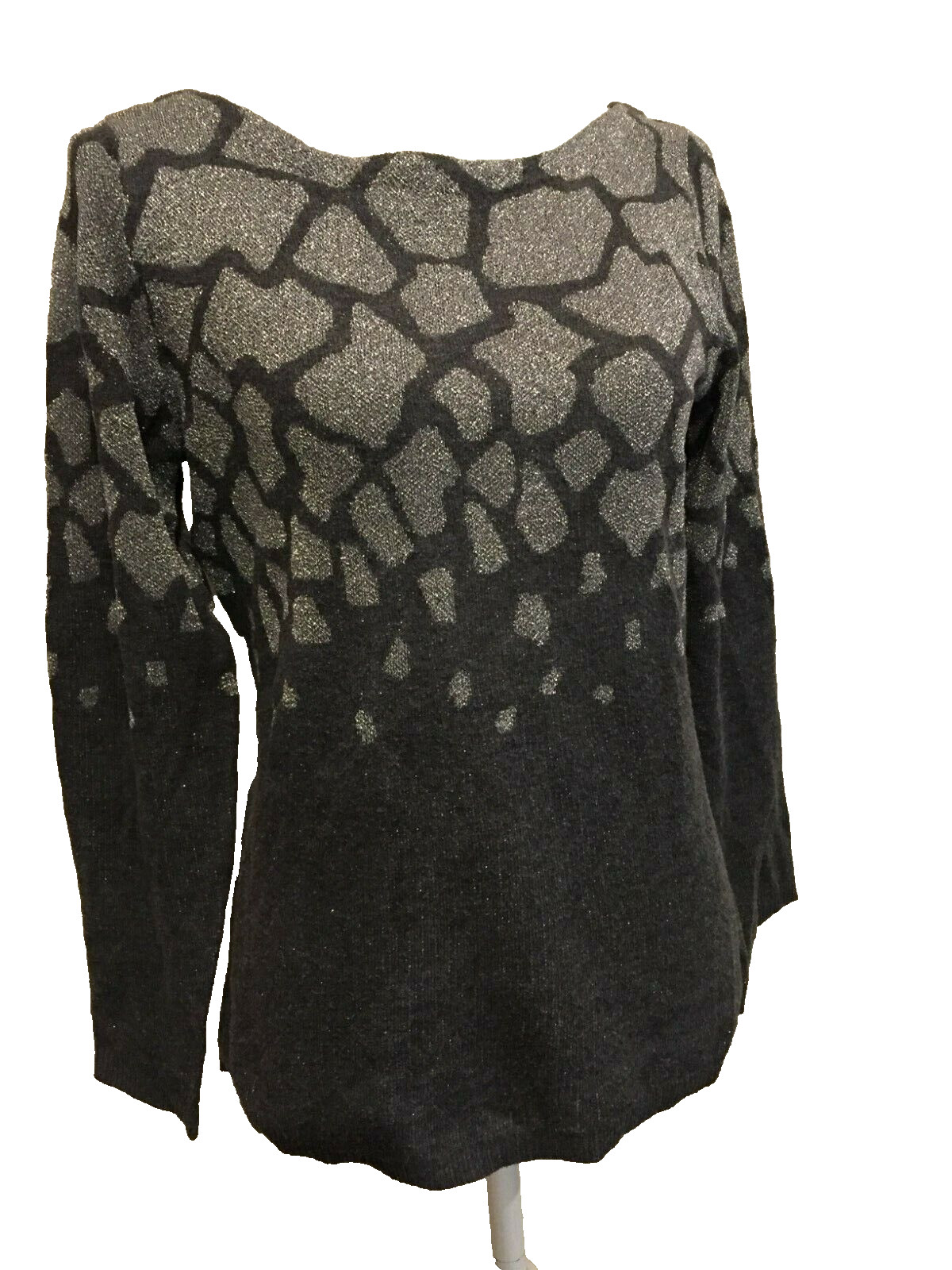 Ruby RD Sweater, Small, long sleeves, Silver & Gr… - image 1