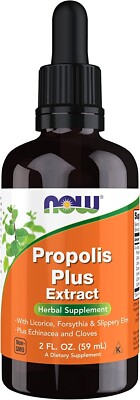 NOW Supplements, Propolis Plus Extract Liquid with Dropper, 2 oz