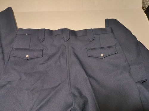 NOS Vtg Mesquite Pants Western Suit Pearl Snap New Mens 38 Unhemmed Navy Blue - Picture 10 of 10