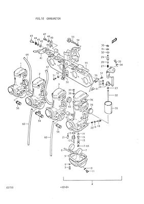 SUZUKI Parts Manual GS750 B 1976 1977 Replacement Spares Catalog