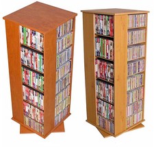 928 CD 380 DVD 440 Blu-rays Floor Spinner Storage Tower CD Rack - NEW