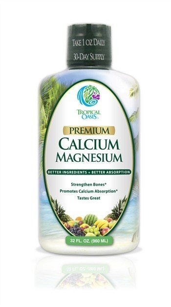 Tropical Oasis Calcium Magnesium - Мягкий сливочный апельсиновый вкус 32 унции жидкости