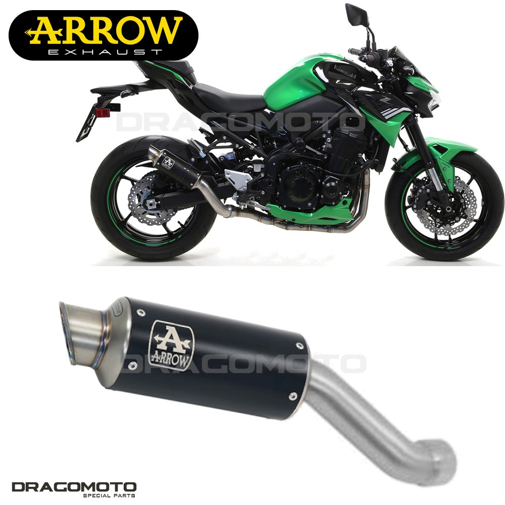 Échappement ARROW GP2 Nichrom Noir de haute qualité pour KAWASAKI Z 900 2020-2021
