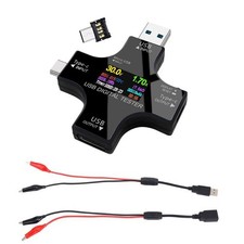 8 IPS Multiple Color Screen New USB Power Meter Tester Charger Type-C Detector