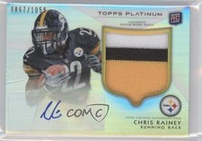 2012 Topps Platinum Rookie Patch Auto 867/1058 Chris Rainey #114 Patch Auto 1f0