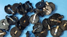 10 Pcs- 20mm Coin Cell Battery Holder, Through Hole