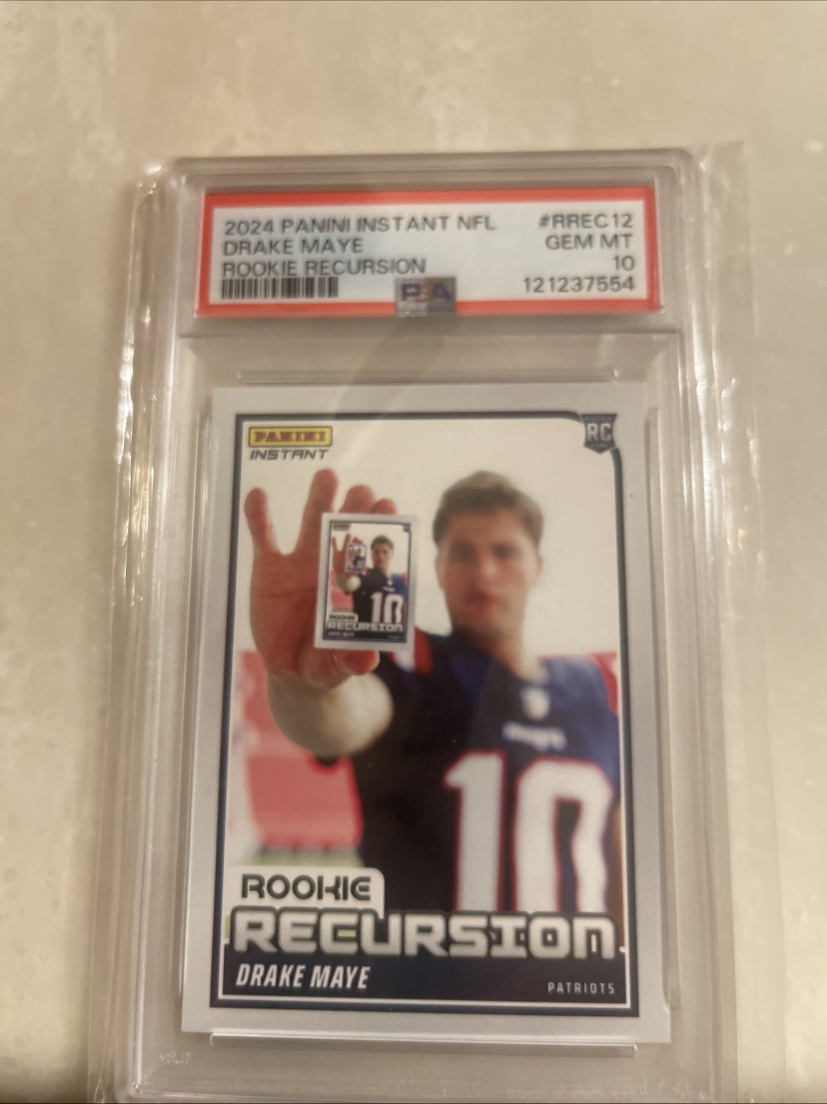 Drake Maye Panini Instant NFL Rookie Recursion #RREC12 Base