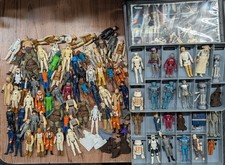 Lot of 92 Vintage Kenner Star Wars Action Figures 1970s-1980s & Collectors Case