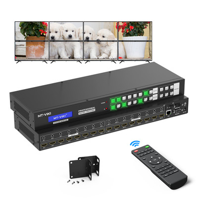 MT-VIKI 8x8 4K@30Hz Seamless HDMI Matrix Switcher w/Web GUI+Audio Out Rack Mount