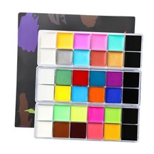 Face Body Paint Oil Palette - Professional Safe Non Toxic Halloween Makeup