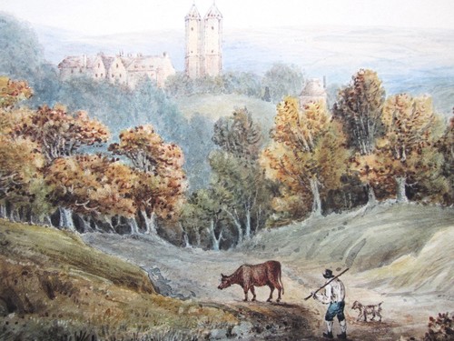 Viktorianisches Sissinghurst Castle Kent Original Gemälde Aquarell National Trust - Bild 5 von 14