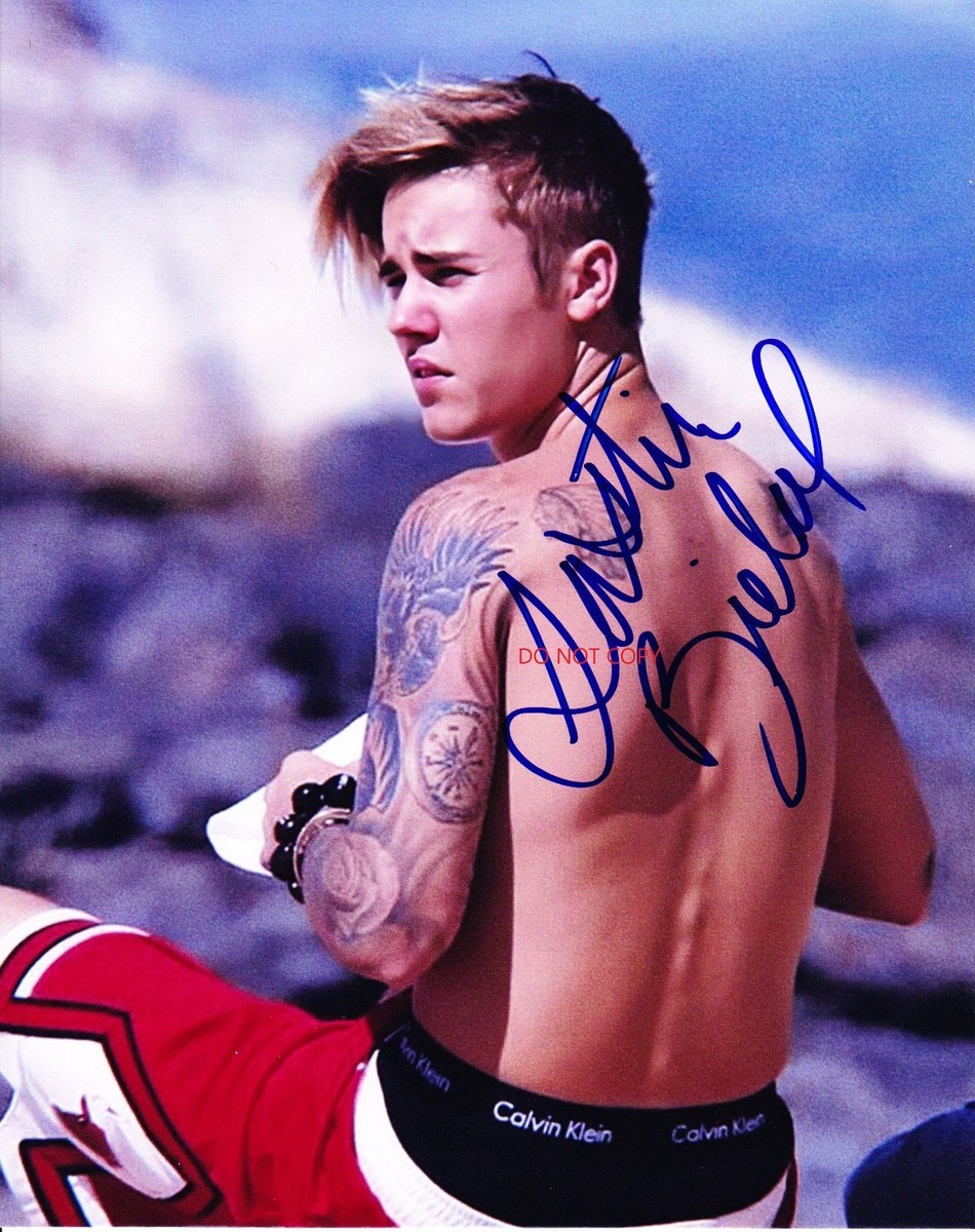 JUSTIN BIEBER Autographed Signed 8x10 Reprint Photo #2 ! | eBay