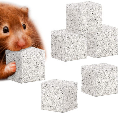 Cocoo Grinding Stone for Small Pets, 1.6''X1.6''X1.6'' Lava Rocks, Trims Pet Teeth,