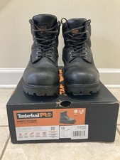 Timberland Pro Black Direct Attach Soft Toe Waterproof 6  Work Boot 26036