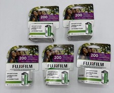 5 Rolls Fujifilm 200 Color Negative 35mm Film, 36 Exposure Exp:12/2026