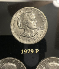 1979-S Susan B. Anthony Dollar – Gem Deep Cameo Proof, Type 1 Filled S, CN-Clad