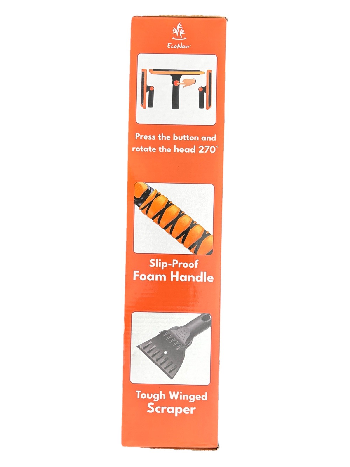 Eco Nour Windshield Snow Broom And Scraper 50 Inches Long