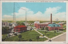 Radio Station WJAX Water Works Park Jacksonville Florida FL 1928 Postcard