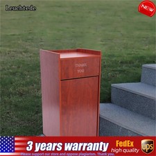   30L Commercial Indoor/Outdoor Trash Can Large Site Lot Garbage Waste Container