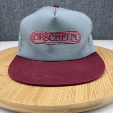 Vintage Orscheln Farm Store Hat Cap Snapback OSFM Gray Workwear Made In USA