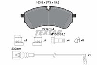 Textar 2214703 Bremsscheiben-BremsbeläGe-Kit VW 7T0698151